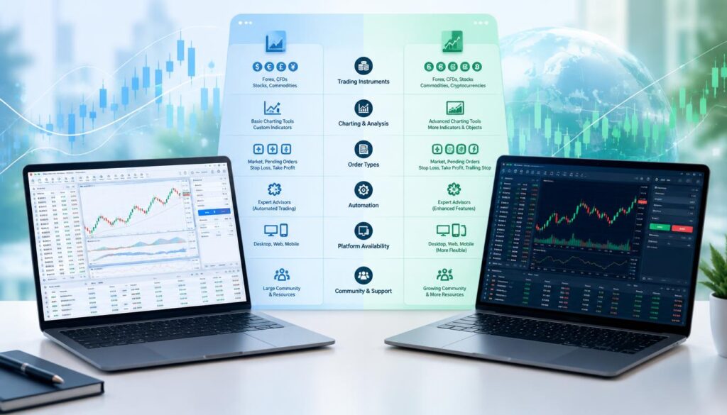 MetaTrader comparison features MetaTrader comparison features
